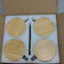 4pcs Set Vintage Coffee Mugs gifts for women, Overnight Oats Containers with Bamboo Lids and Spoons - 14oz Clear Embossed Glass Cups, Cute Coffee Bar Accessories, Iced Coffee Glasses