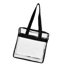 Clear Tote Bag Shoulder Bag, PVC Toiletry Bag Travel Handbag Tote Bag, Metal Zipper Large Capacity Tote Bag