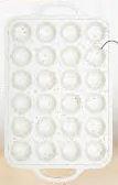 Silicone Muffin Pan 24 Cup Regular Silicone Cupcake Pan Non-stick Baking Molds Great for Making Muffin Cakes, Bread, Tart, Brownies (White 24 Cup Mini)