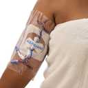 TIDI 50010-PKG AquaGuard Sheet 7 x 7 (Area of Coverage: 5 x 5.5) Shower Protection Sheet Self-Adhesive Moisture Barrier Wound Cover for Showering 7 Sheets Home Medical Supplies