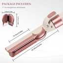 TOSAGE Airflow Attachment for Dyson Airwrap Styler, Straight Attachment No Hot Plates for Smooth Hair Style with Less Damage for Dyson Airwrap HS01 HS05 HS08 i.d. Ceramic Pink