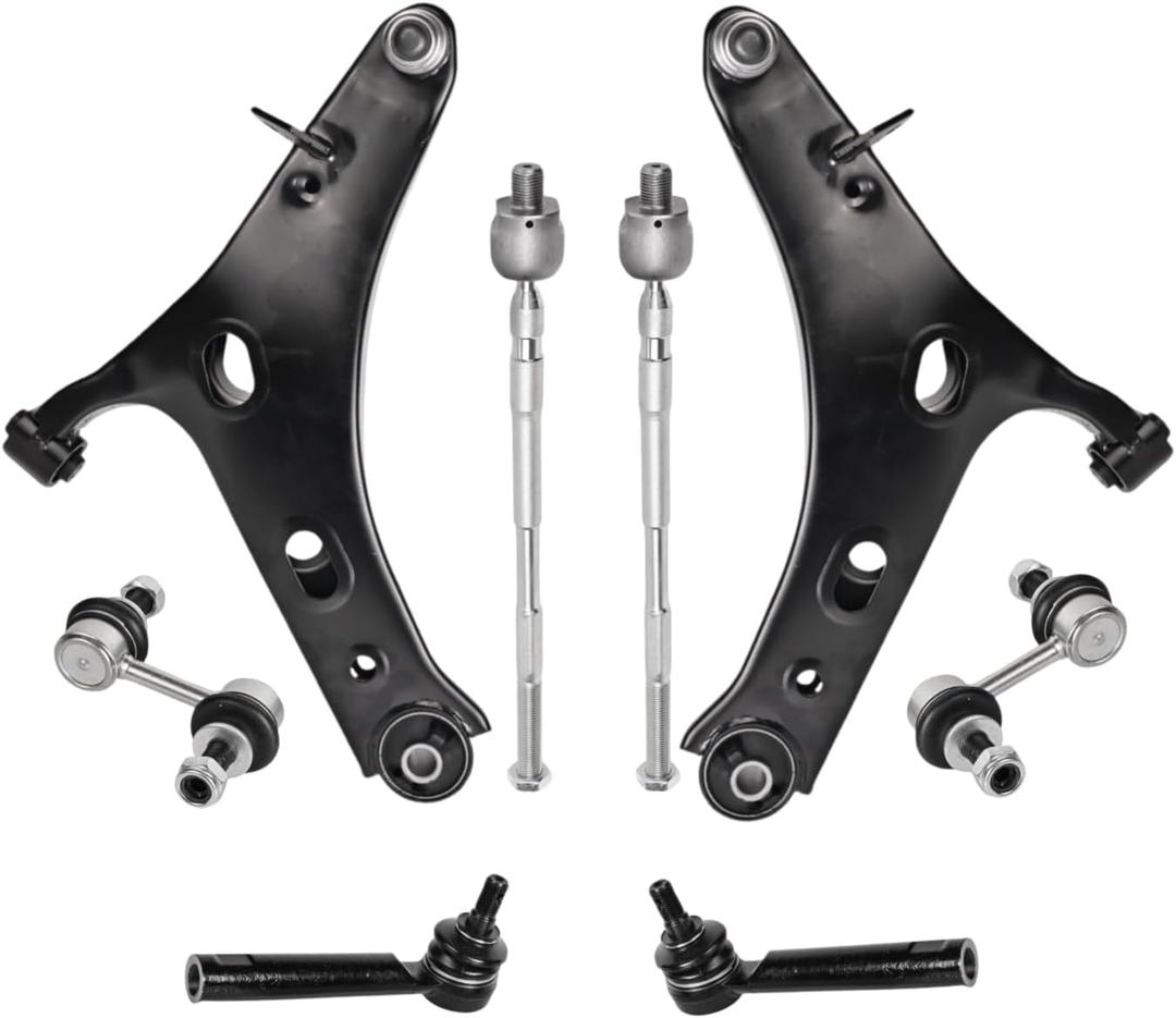 Front Lower Control Arm with Ball Joint Fit for Subaru Forester 2014 2015 2016 2017 2018 All Models - 8 PCS Suspension Kit K622857 K622856