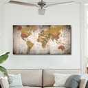 Retro Nautical Wall Decor Framed Canvas Wall Art Rustic Large Canvas Pictures Artwork Prints for Office Home Living Room Bedroom Decoration 24"x 48", 47.3"L x 23.6"W