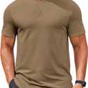 COOFANDY Mens T Shirts Casual Short Sleeve Cotton Tee Shirts Hipster Hip Hop Longline T-Shirt Basic Summer Tops (Green, XL)