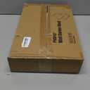 Corner Floating Shelves, Rustic Brown Wood, Set of 2, Wall Mount Storage with Guardrail for Bathroom Kitchen Living Room