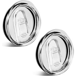 20 oz Skinny Tumbler Replacement Lids Spill Proof Splash Resistant Lids Covers for 2.76in Cup Mouth Compatible with YETI Rambler and More Tumbler Cups (20 oz, 2 Pack)