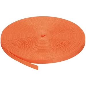 MECCANIXITY Nylon Webbing Strap Flat 3/8 Inch 50 Yards Orange for Outdoor DIY Gear Repair, Backpack, Luggage-Rack, Crafts