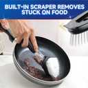 Dish Brush Head Replacement for OXO, 4 Pack Refill Head for OXO Dish Brush, Dish Brush Cleaning Soap Dispensing Head Replacement for Scrubber (Black)