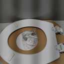 BEMIS 500EC 390 Toilet Seat with Easy Clean & Change Hinges, 1 Pack Round, Cotton White