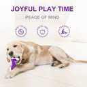 Kseroo 6-Pack Indestructible Dog Toys for Aggressive Chewers: Bacon Flavored Hard Nylon Bone Chew Toys, Tough Dog Chew Toys for Large Dogs, Dog Toys to Keep Them Busy for Medium Large Breed, Purple