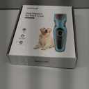 Oneisall Dog Clippers for Grooming - 2-Speed Super Power, 50dB Quiet Rechargeable Cordless Trimmer With Detachable Stainless Steel Blade for Small & Large Dogs With Thick Coats