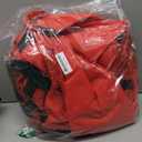 ZOBER 600D Oxford Fabric Rolling Christmas Tree Storage Bag - Fits 7.5 Ft Artificial Trees - Waterproof Christmas Tree Bag For Storage Box For Xmas, Durable Handles and Wheels - Card Slot - Red