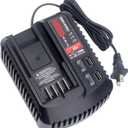 CMCB104 V20 Battery Fast Charger Replacement for Craftsman V20 Craftsman 20V max Lithium Compact Batteries Lithium Battery CMCB202 CMCB204 CMCB206 with 2 USB Ports