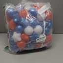 Heopeis Star Ball Pit Balls for Toddlers50 100 200 500 Plastic Balls with Stars Phthalate Free BPA Free for Playhouse, Baby Pool, Play Ball Fun Centers, for Babies, Kids, Toddlers 1-3 Indoor Outdoor (Pearl Blue+Red+White)