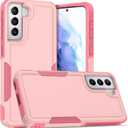 Dionsibei Designed for Samsung Galaxy S22 Plus Case 2 in 1 Military Grade Drop Heavy Duty Rugged Shockproof Protective Cover Case for Galaxy S22 Plus Phone Case (Pink)