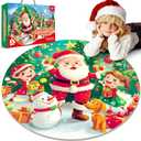 Christmas Decorations Puzzles for Kids Ages 4-6,48 Piece Jumbo Jigsaw Puzzles for Christmas Birthday Gifts, Floor Puzzles for Kids Ages 3 4 5 6 7 8, Toddler Educational Puzzle Toy for Boy Girls