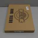 Spsyrine Serving Tray with Handles, Plastic Decorative Tray for Coffee Table, Living Room, Home Decor, Golden Lily