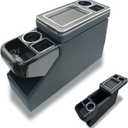 Universal Center Console for Ford F-150/ Silverado 1500/ Ram 1500/ Sierra 1500 Minivans SUVs, Truck Floor Center Conslsole for Jeep CJ-5/CJ-7