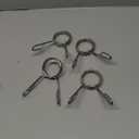 Sumind 4 Pieces 2 Inch Dumbbell Spring Collars Barbell Clamps Locking Collars Clips for Weightlifting Exercise Fitness Training Supplies (Silver)