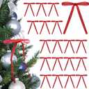 Ekkovla velvet Christmas tree bows 24 PCs