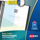 Avery Clear Heavyweight Sheet Protectors, Non-Glare, Easy Load, 50 Document Protectors (74107)