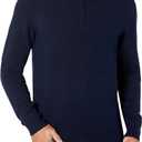 Amazon Essentials Men's Long-Sleeve Soft Touch Quarter-Zip Sweater, M