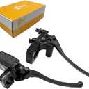 Brake Master Cylinder Clutch Lever 1" 25mm Compatible with Honda VT600 VT750 VT1100 VT1300 VTX1300 VF750, Left & Right Motorcycle Brake Lever - Black