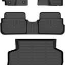 Floor Mats & Cargo Liner for Toyota Corolla 2009-2013, All Weather Automotive TPE Floor Liners Set Anti-Slip Waterproof Accessories (Car Mats+Trunk Mat) Black