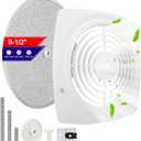 97011727 Bathroom Exhaust Fan Cover Replacement, S97011727 Kitchen Exhaust Fan Cover, 11.5" x 11.5" Wall Ventilation Fan Grille with S99010042 Kitchen Exhaust Fan Filter Fits 509S-C