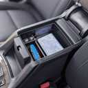 EDBETOS Acadia Center Console Organizer Compatible with 2017-2023 GMC Acadia Accessories SLE SLT AT4 Denali Armrest Box Insert Tray Secondary Storage Pallet ABS Plastic Material, Black
