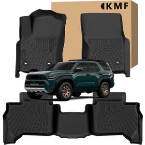 KMF Custom Fit Floor Mats for Toyota 4Runner 2025 (NOT for Hybrid) Accessories, 5 Seats All Weather TPE Waterproof Car Floor Liners - Front & Rear 2 Row, Anti-Slip Deep Grooves 4Runner Car Mats KMF Custom Fit Floor Mats for Toyota 4Runner 2025 (NOT for Hybrid) Accessories, 5 Seats All Weather TPE Waterproof Car Floor Liners - Front & Rear 2 Row, Anti-Slip Deep Grooves 4Runner Car Mats
