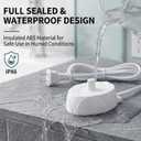 Inductive Charging Base Electric Toothbrush Charger Compatible with Braun/Oral-B 3757 IO Series 3 4 5 6 Genius 6000 8000 D12 D12013W S18 OC20 Professional 2000 8000 9000 Portable Waterproof IPX6
