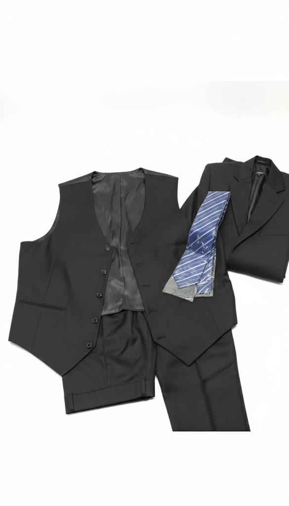 Men's Three Pieces Groom Suit Shawl Lapel Jacket Single Breasted Vest Pants for Prom Business Size Unknown