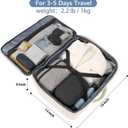 MATEIN Large Travel Backpack Women, Lightweight Carry on Backpack & Hidden Shoulder Straps, Waterproof Anti-Theft Daypack for Flight, Expandable Hiking Weekend Daypack, Travelling Gifts, Beige
