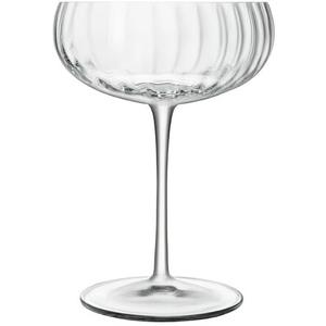 Luigi Bormioli Optica Cocktail Glasses 4 Set x 300ml Crystal Glasses, Dishwasher Safe
