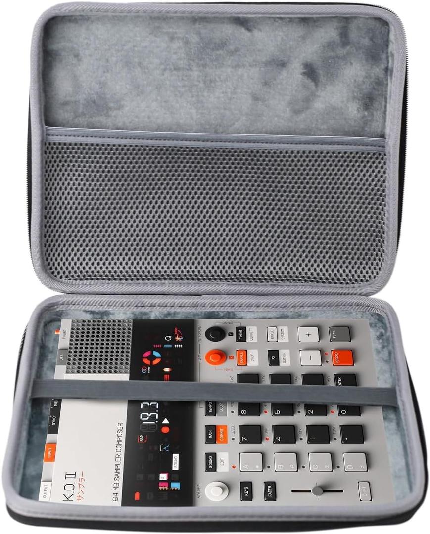 Hard Travel sampler Carrying Case Compatible With teenage engineering EP133/EP-1320 K.O. II sampler drum machine and sequencer (Case Only