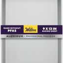 Wilton Aluminum 9x13 Inch Rectangular Sheet Pan, Made With Natural Anodized Aluminum, Made Without PFAS, Bakeware Optimal For Even Heating