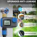 Sprinkler Timer, Programmable Hose Timers for Watering with Brass Swivel, Digital Irrigation Controller System with Rain Delay/Manual Mode/Automatic Watering for Outdoor Garden Yard Lawn