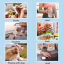 2 x 150pcs Blue French Tip Press on Nails, Short Soft Gel Nail Tips in 15Sizes, Pre-lasting Soak Off Square Acrylic Fake Nails, No Need to File False Nail Tips Extension for Women Girl Nails