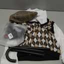 WooWee 100 Days of School Costume for Boys, Old Man Costume for Kids, 100th Day of School Dress Up (Small: 5-7 Y, Brown)