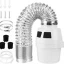 Oterbear 3 in 1 Indoor Dryer Vent Kit with Dryer Vent Hose - Dryer Lint Catcher Water Filter Bucket - Dryer Lint Trap for Electric Dryer, Filter Sponge with Holder, Filter Bucket