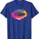 Scuba Diving Retro Watercolor T-Shirt L