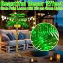 6FT LED Lighted Palm Tree with 431pcs Lights, Artificial LED Palm Tree with 3 Glowing Coconuts, Simulated Trunk with Lights, 8 Lighting Modes&Timer.