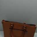 LOVEVOOK Laptop Tote Bag for Women, 17.3 Inch Professional Work Bag with Matching Clutch, Waterproof Vintage Leather Computer Tote for Office, Business Travel & Daily Use, Gift for Women
