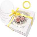 White Cake Box, 8 Sets White Cake Box with Window, White Cake Round Boards, Cake Containers