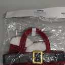 Burton & Burton Santa Pants One Size Tote Bag for Wine Bottle, Red