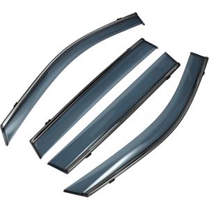 Window Deflectors Side Tape-On for Toyota RAV4 2019-2024 Black Rain Guards
