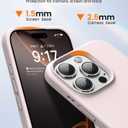 OuXul Designed for iPhone 16 Pro Case,Shockproof Liquid Silicone Protective Phone Case with Soft Anti-Scratch Microfiber Lining Ultra Slim Drop Protection Phone Cover 6.3 inc (Dusty Pink)