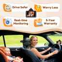 Rohent Baby Car Camera HD 1080P - Rear-Facing Infant Monitor with Night Vision Car Camera for Baby 150 Wide-Angle Lens Anti-Glare Screen Easy Install 360 Adjustable Display