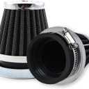 MUYI 2PCS 1.54inches Motorcycle Air Filters Round Tapered Clamp-on Pod Intake Filter Cleaner for Dirt Bike ATV Moped Pit Bike Scooter Vintage(39mm)